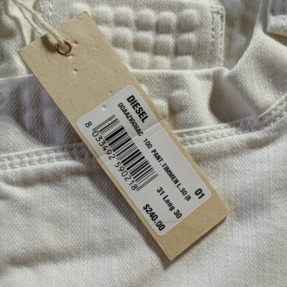Diesel white jeans